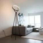 Lampadaire Croissant De Lune LED Design - Eclairage Moderne 3000-6000k