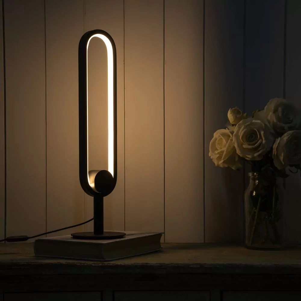 Lampe de Table Scoop Aluminium LED - Design minimaliste