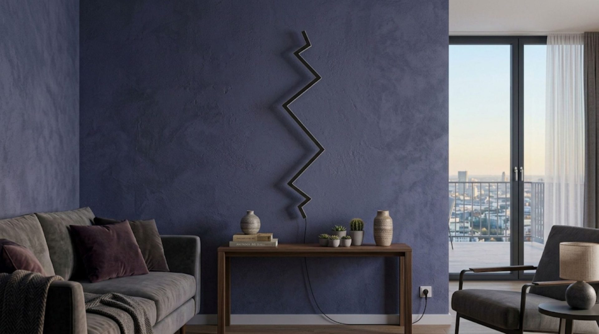 Applique Murale LED Thunder – Design en Eclair