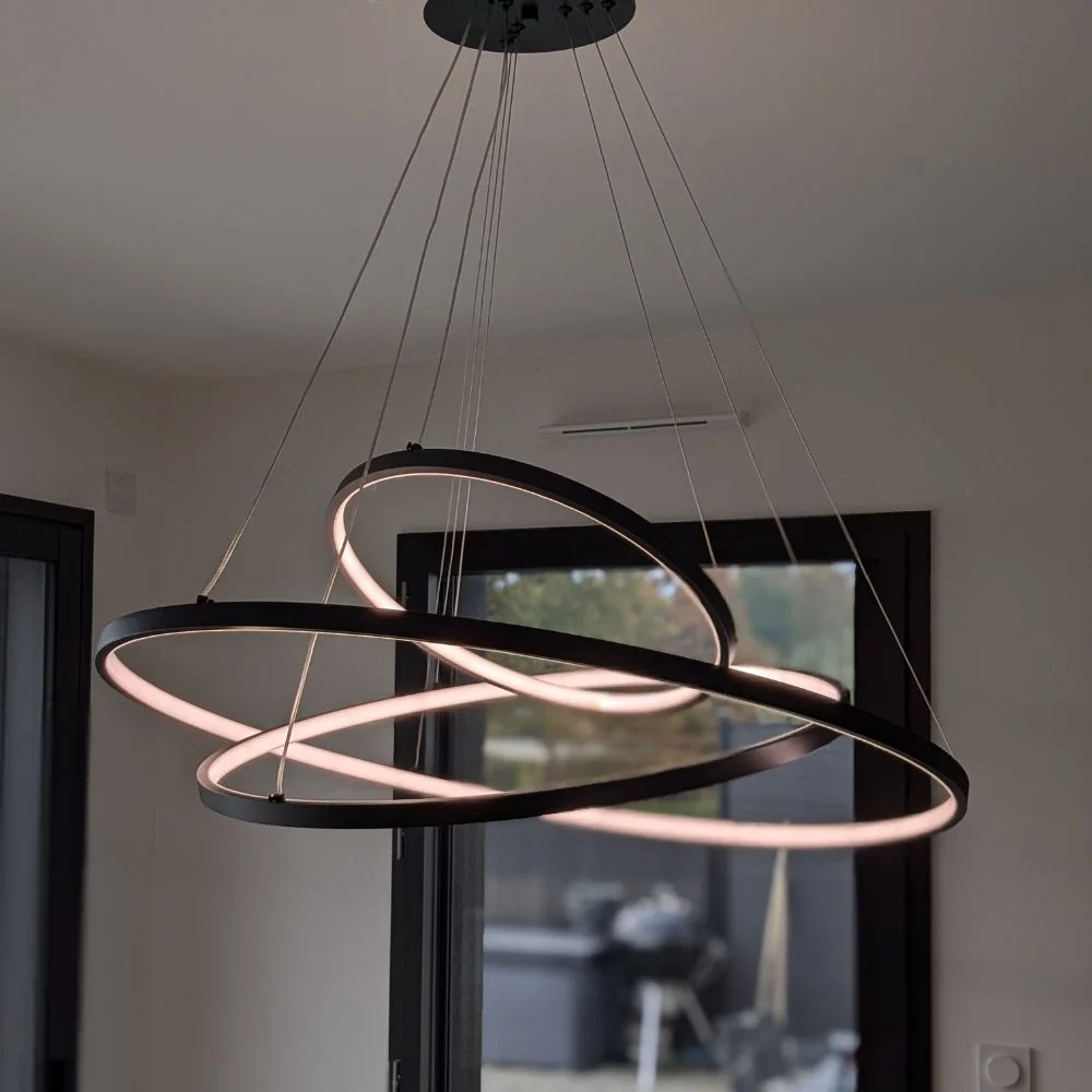 Suspension LED Waves - Design Moderne & Dimmable