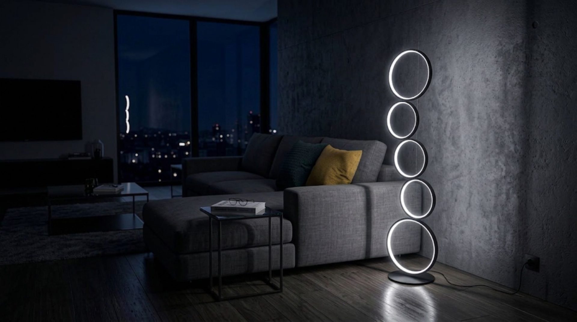 Lampadaire Rings