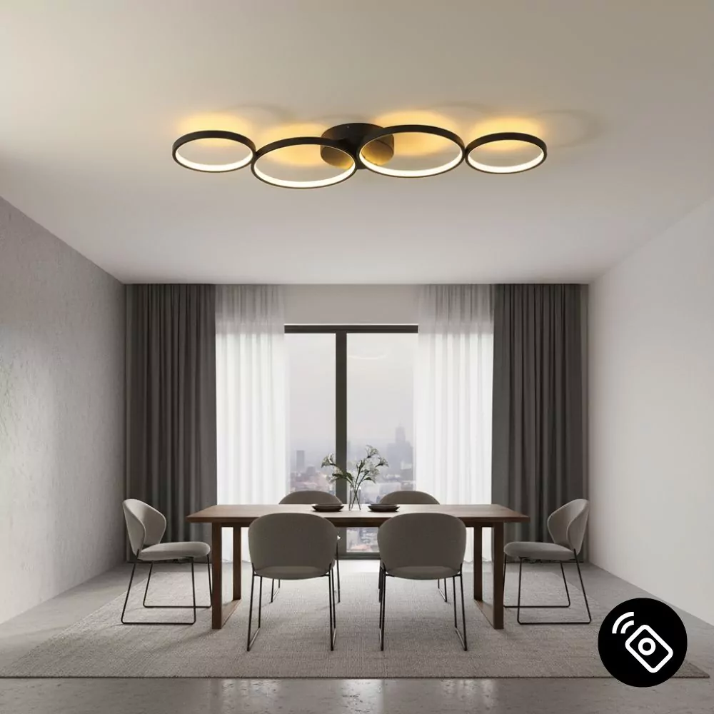 Plafonnier Rings - Éclairage LED Design Minimaliste