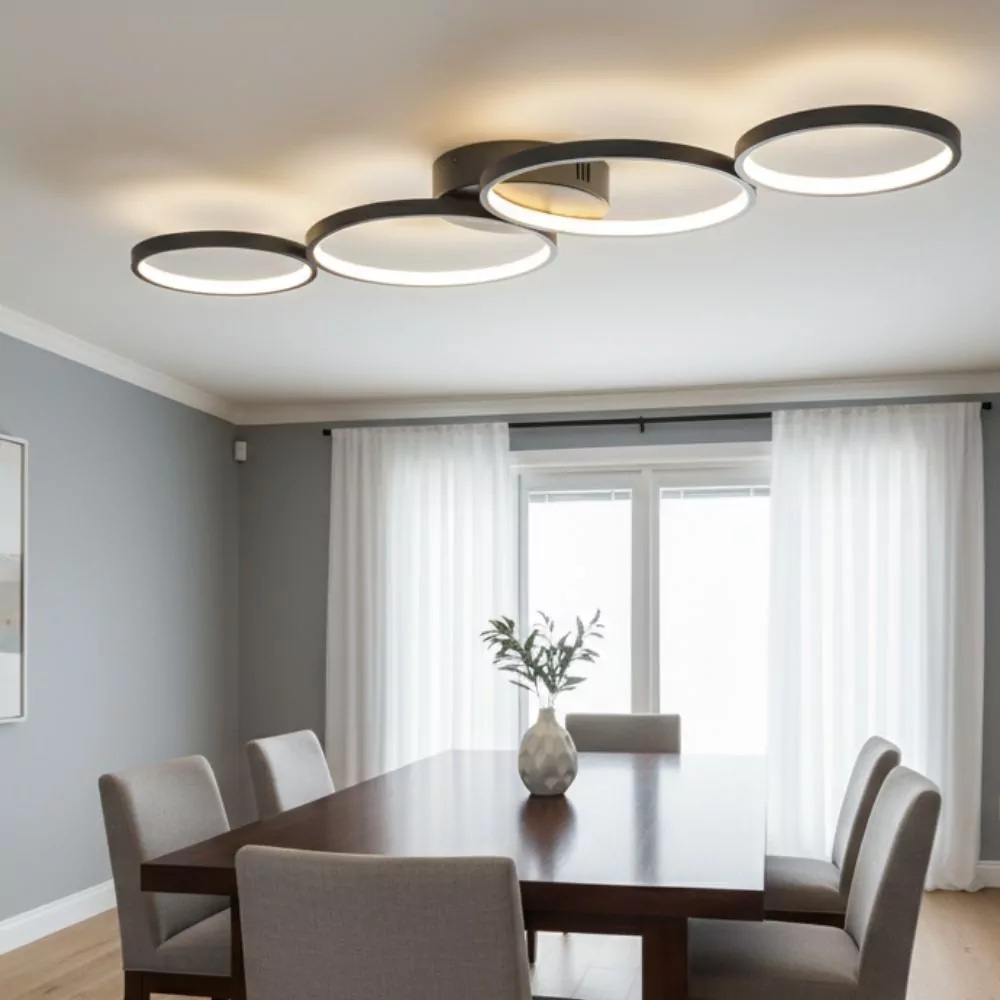 Plafonnier Rings - Éclairage LED Design Minimaliste