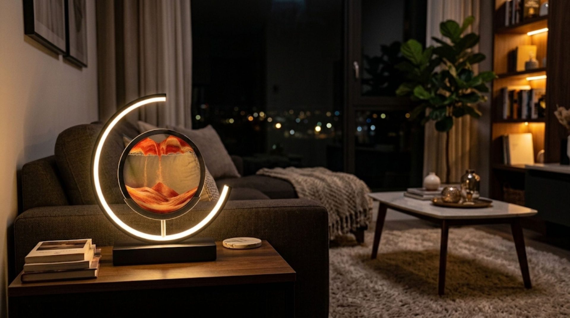 Lampe à Poser Sand -Effet Sable en Mouvement