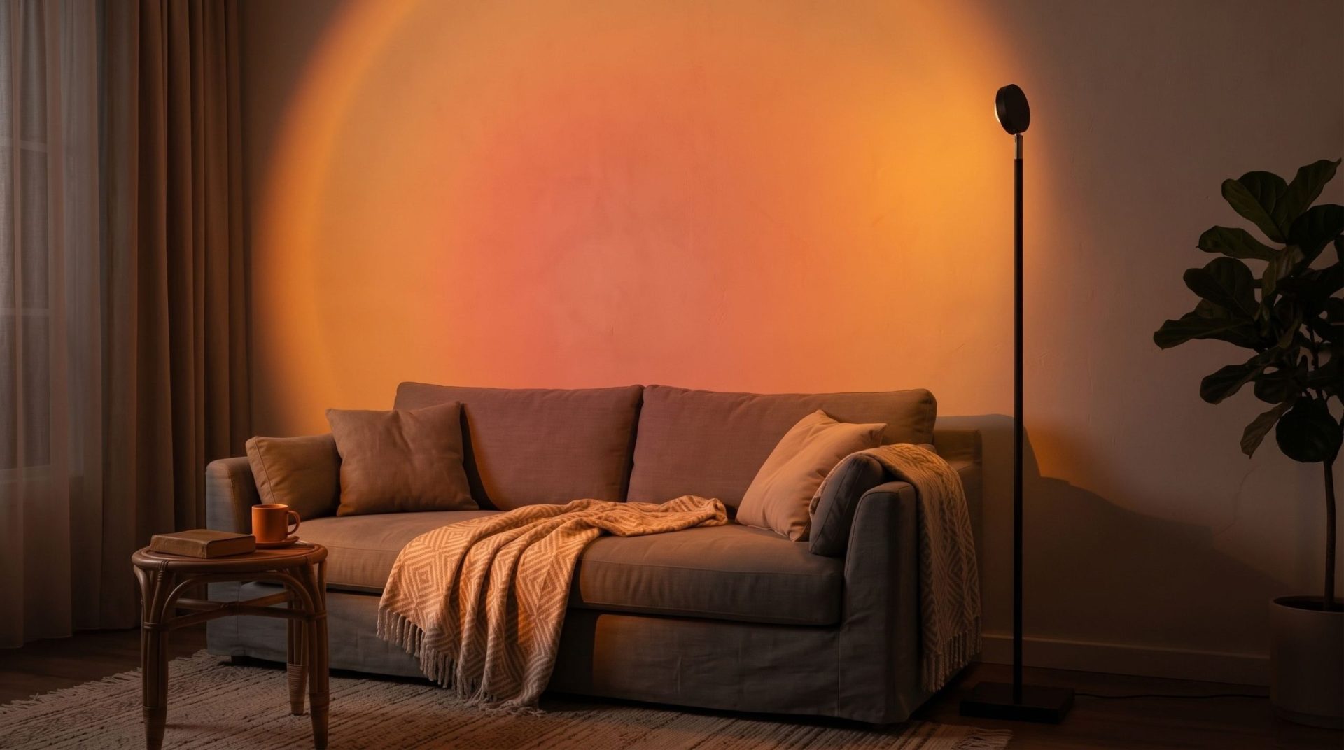 Lampadaire LED Sunset – Ambiance Coucher de Soleil