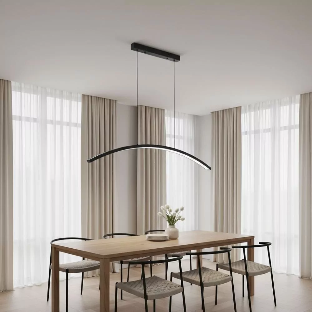 Suspension Keula Noire - Éclairage LED Dimmable Design
