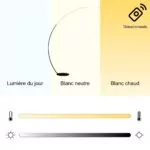Lampadaire Arc Moderne – Design Élégant & Éclairage LED