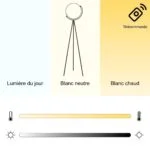 Lampadaire Croissant De Lune LED Design - Eclairage Moderne 3000-6000k