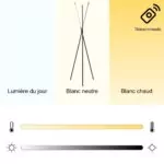Lampadaire LED Ember - Éclairage LED Minimaliste