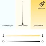 Lampadaire Halo - Éclairage LED - Minimaliste pour Salon ou Bureau