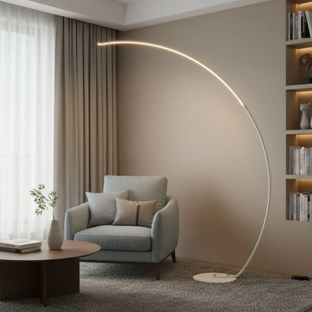 Lampadaire Arc Moderne – Design Élégant & Éclairage LED