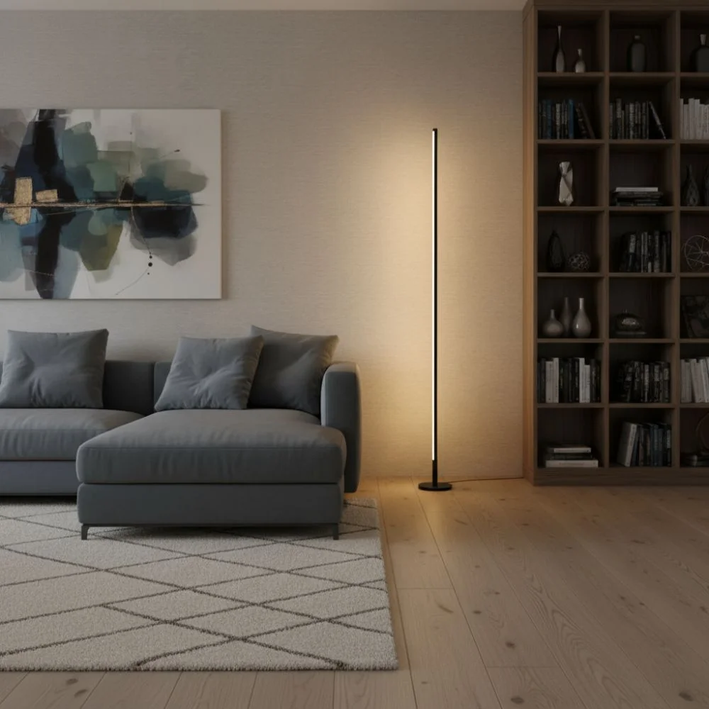 Lampadaire Halo - Éclairage LED - Minimaliste pour Salon ou Bureau