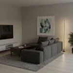 Lampadaire Halo - Éclairage LED - Minimaliste pour Salon ou Bureau