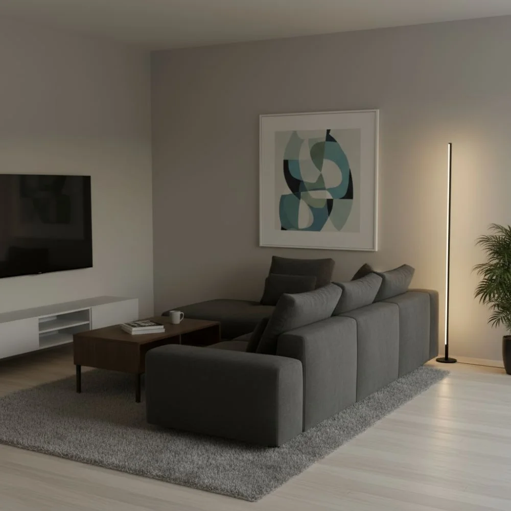 Lampadaire Halo - Éclairage LED - Minimaliste pour Salon ou Bureau