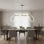 Suspension Eclair - Design LED Élégant pour Salon ou Salle à Manger