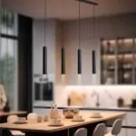 Suspension Fakla Dimmable Noire