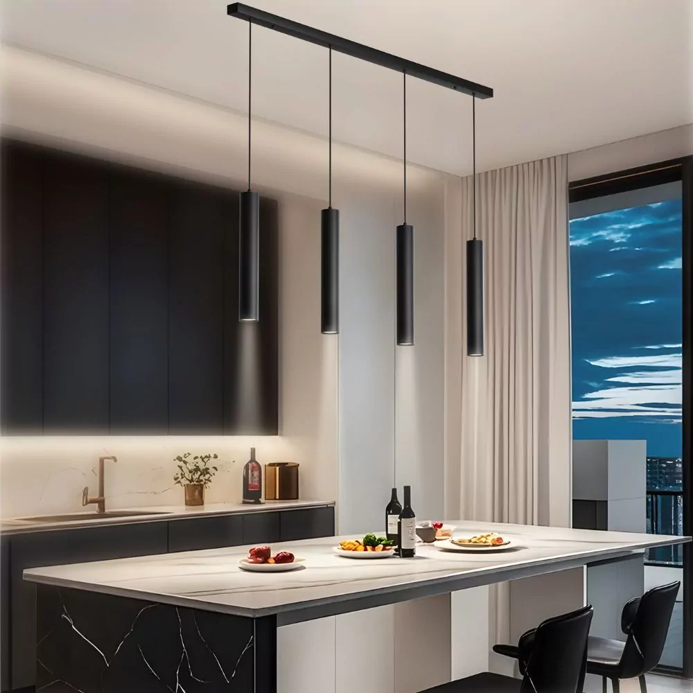 Suspension Fakla Dimmable Noire