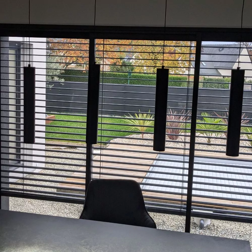 Suspension Fakla Dimmable Noire