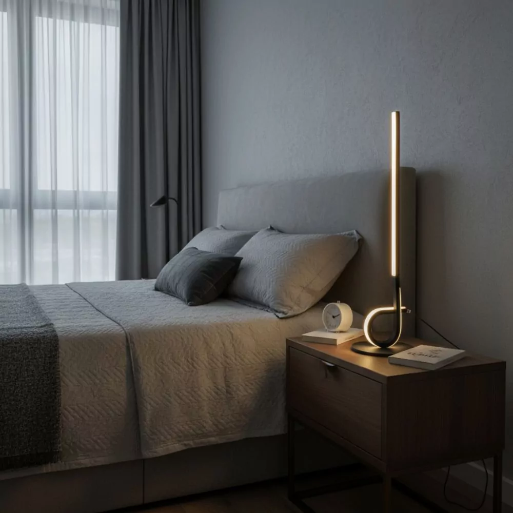 Lampe de Table Design Isa - Éclairage Moderne LED pour Salon, Chambre ou Bureau