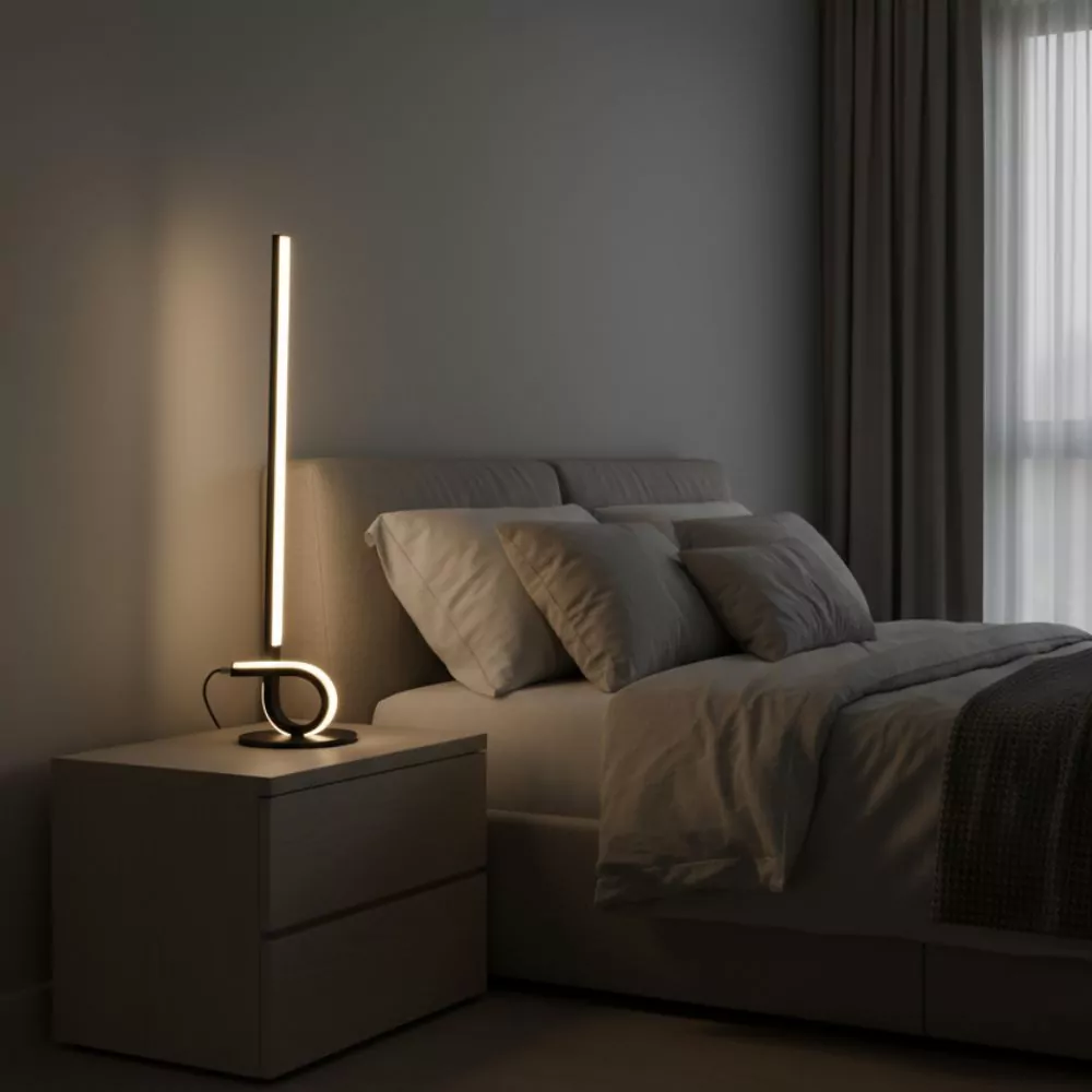 Lampe de Table Design Isa - Éclairage Moderne LED pour Salon, Chambre ou Bureau