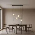 Suspension Minimaliste Jun - Éclairage LED pour Salon ou Chambre