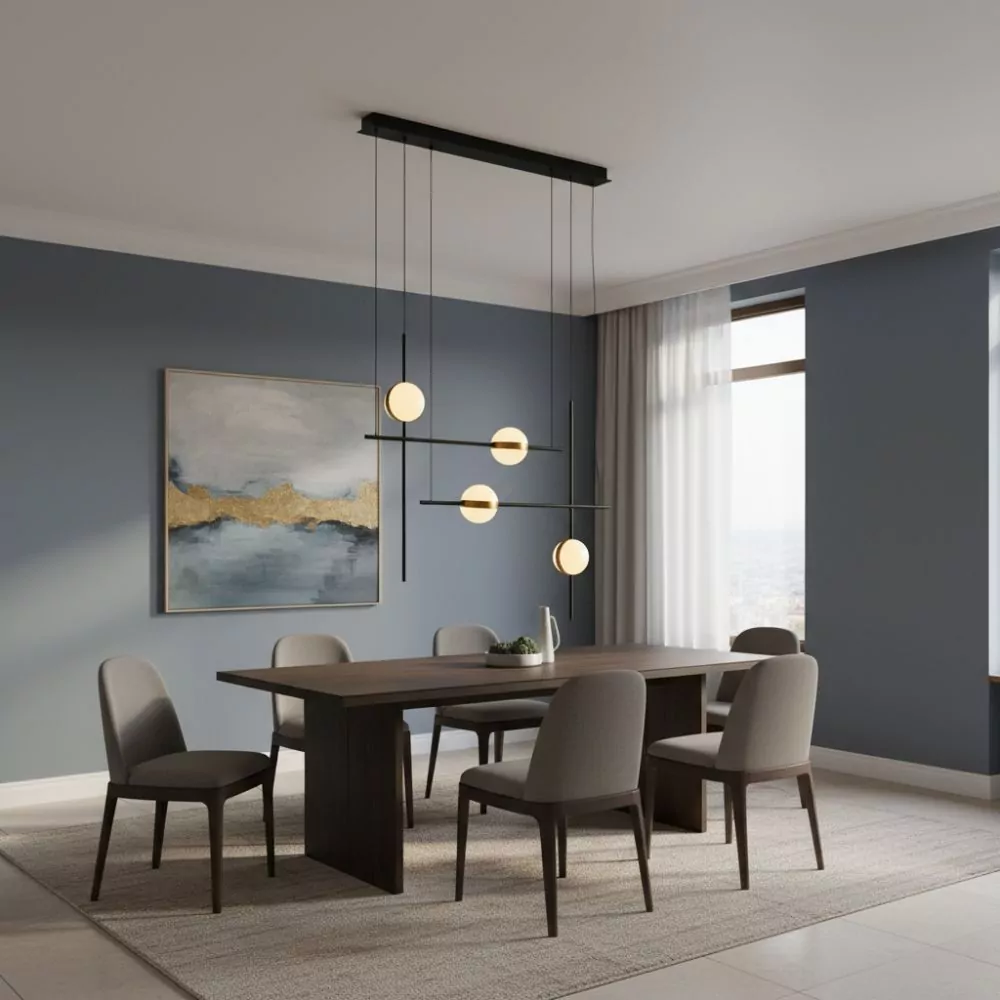 Suspension Minimaliste Jun - Éclairage LED pour Salon ou Chambre