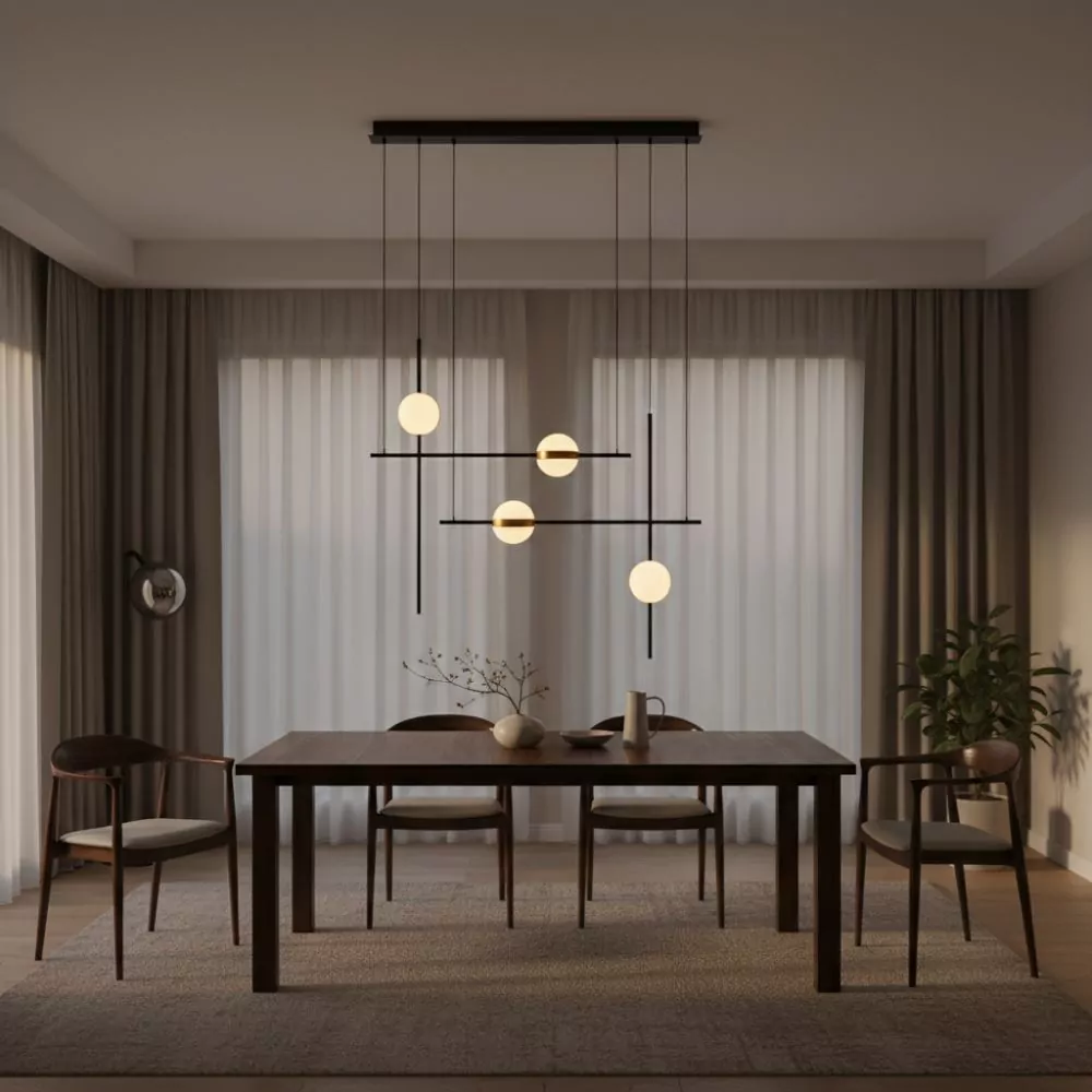 Suspension Minimaliste Jun - Éclairage LED pour Salon ou Chambre