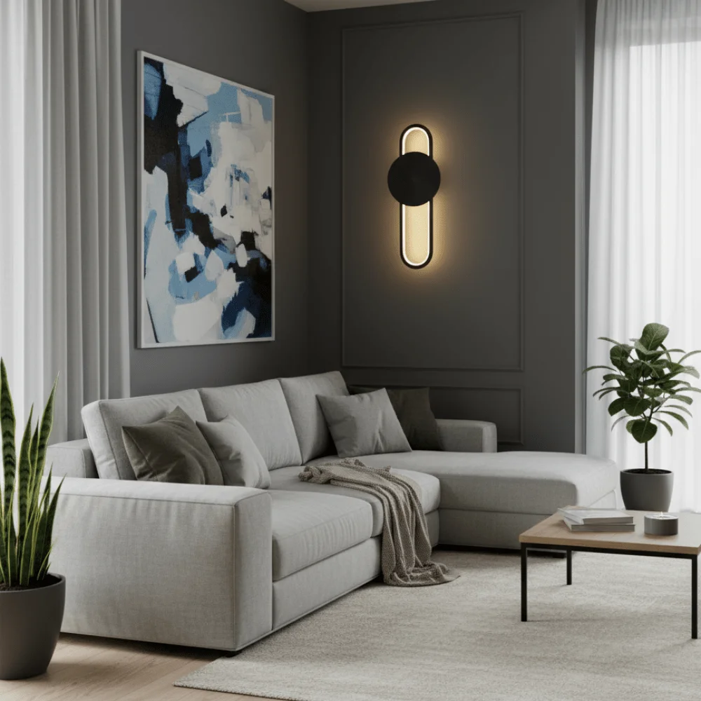 Applique Murale Loki - Éclairage LED Minimaliste en Métal Brossé