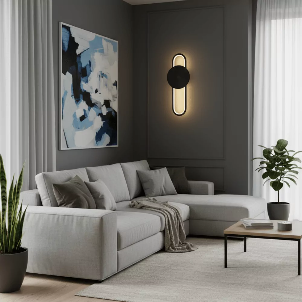 Applique Murale Loki - Éclairage LED Minimaliste en Métal Brossé