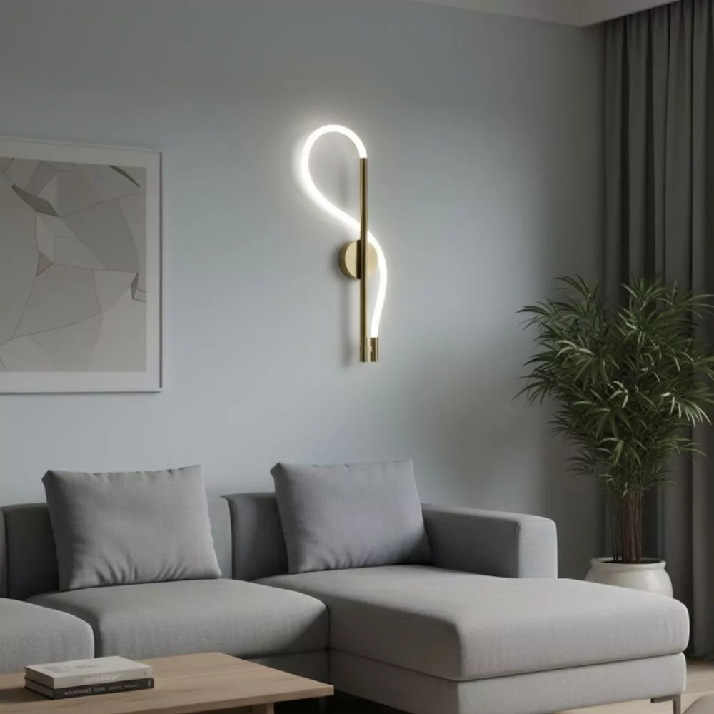 Applique Murale Loopea - Luminaire LED Courbé au Design Contemporain