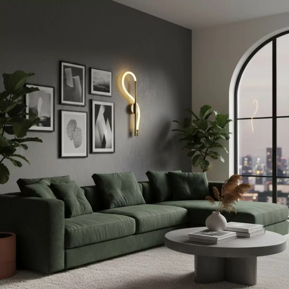 Applique Murale Loopea - Luminaire LED Courbé au Design Contemporain