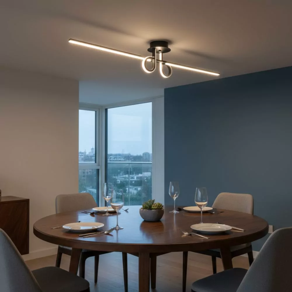 Plafonnier Moderne Musa - Éclairage LED pour Salon, Cuisine ou Entrée