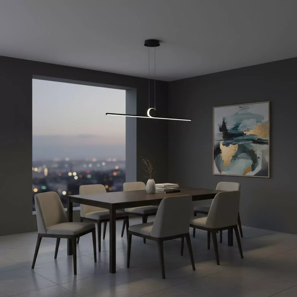 Suspension Odine - Luminaire LED Élégant pour Salon ou Chambre