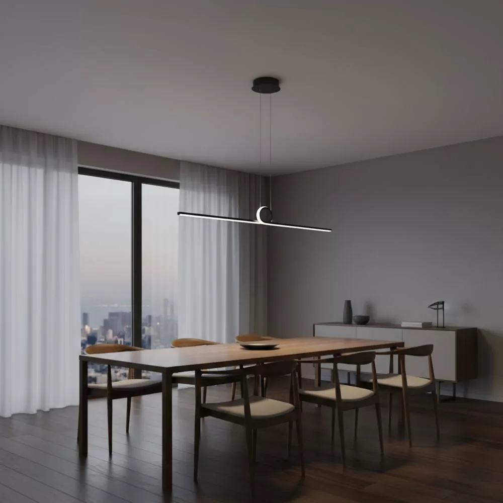 Suspension Odine - Luminaire LED Élégant pour Salon ou Chambre