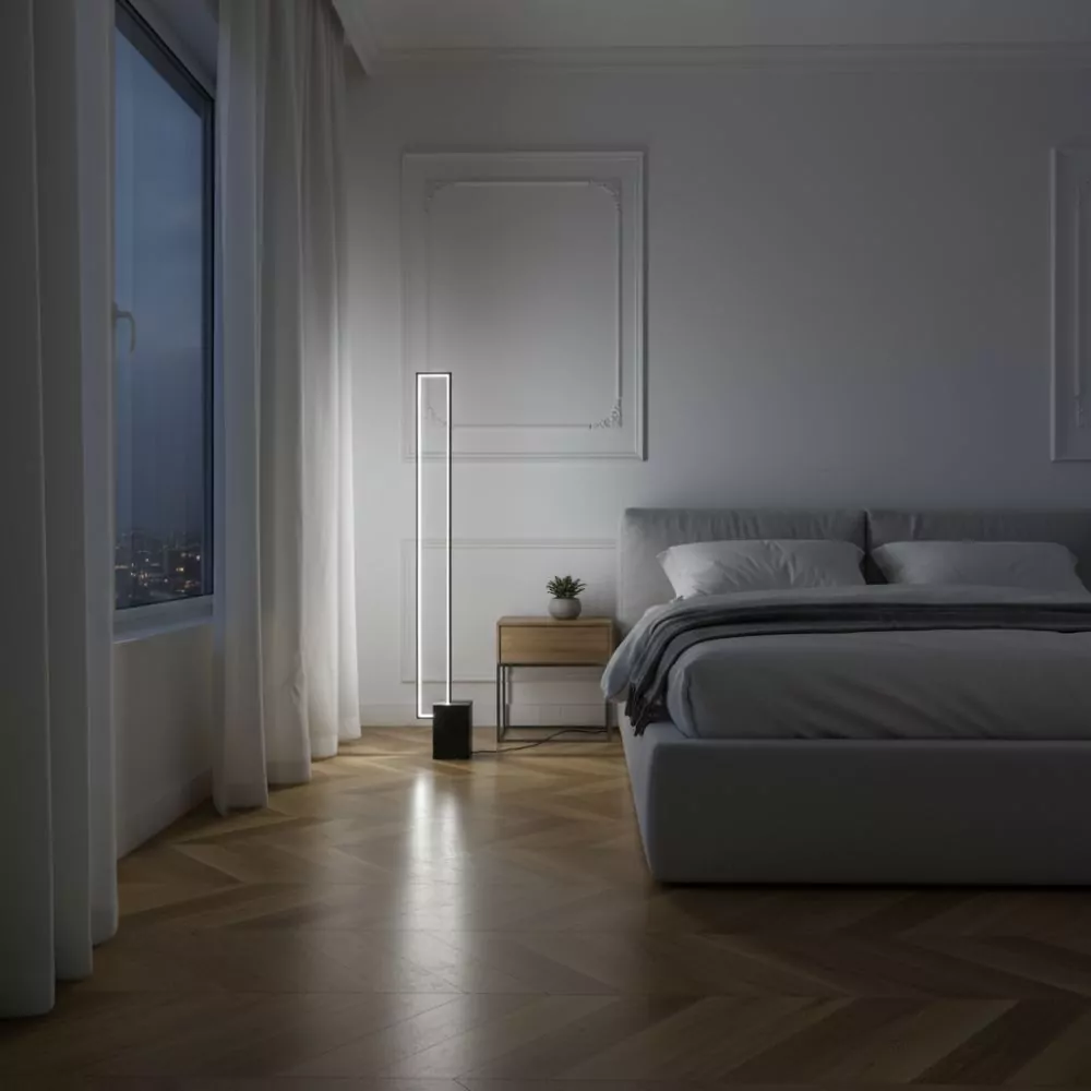 Lampadaire LED Quadra - Luminaire LED Design Géométrique