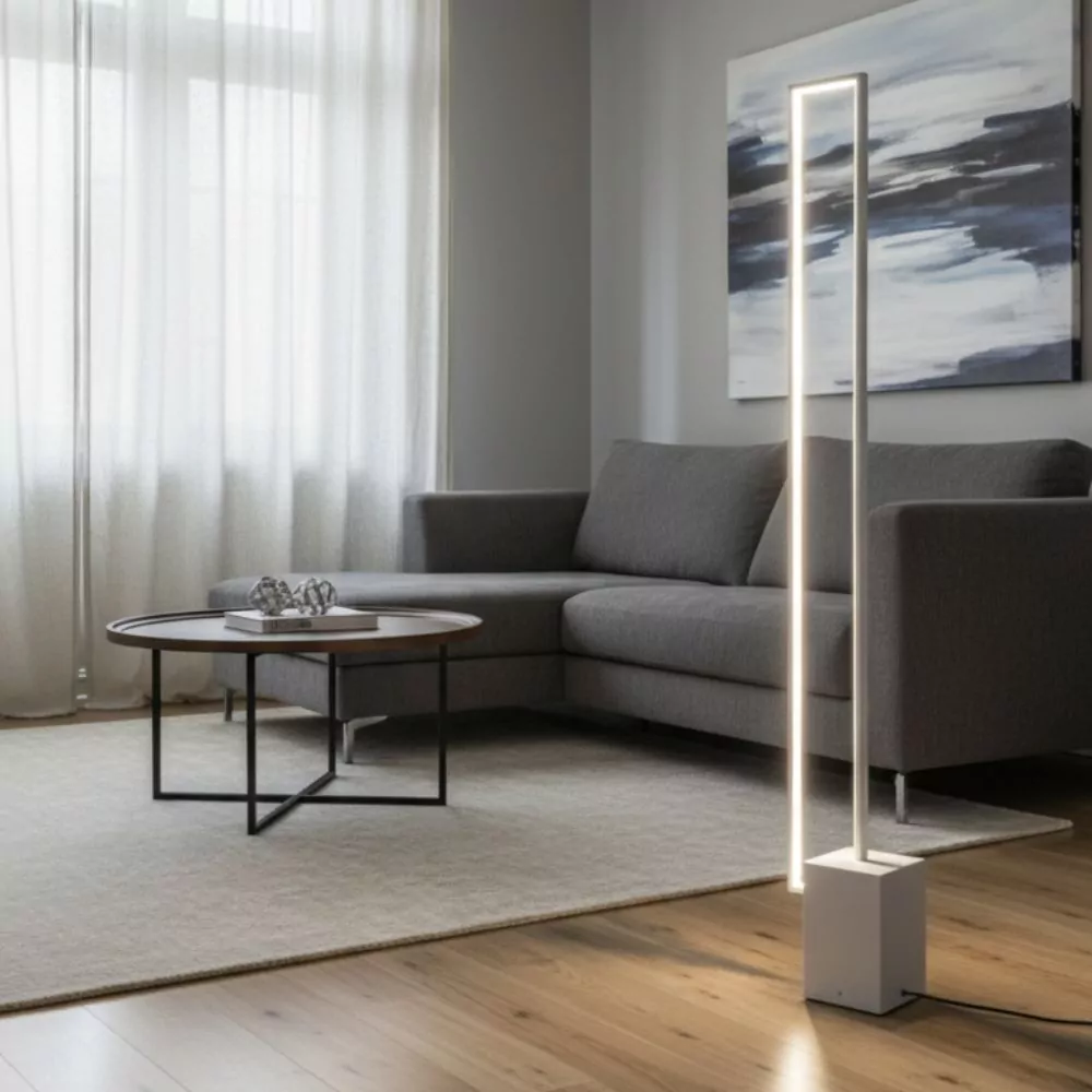 Lampadaire LED Quadra - Luminaire LED Design Géométrique