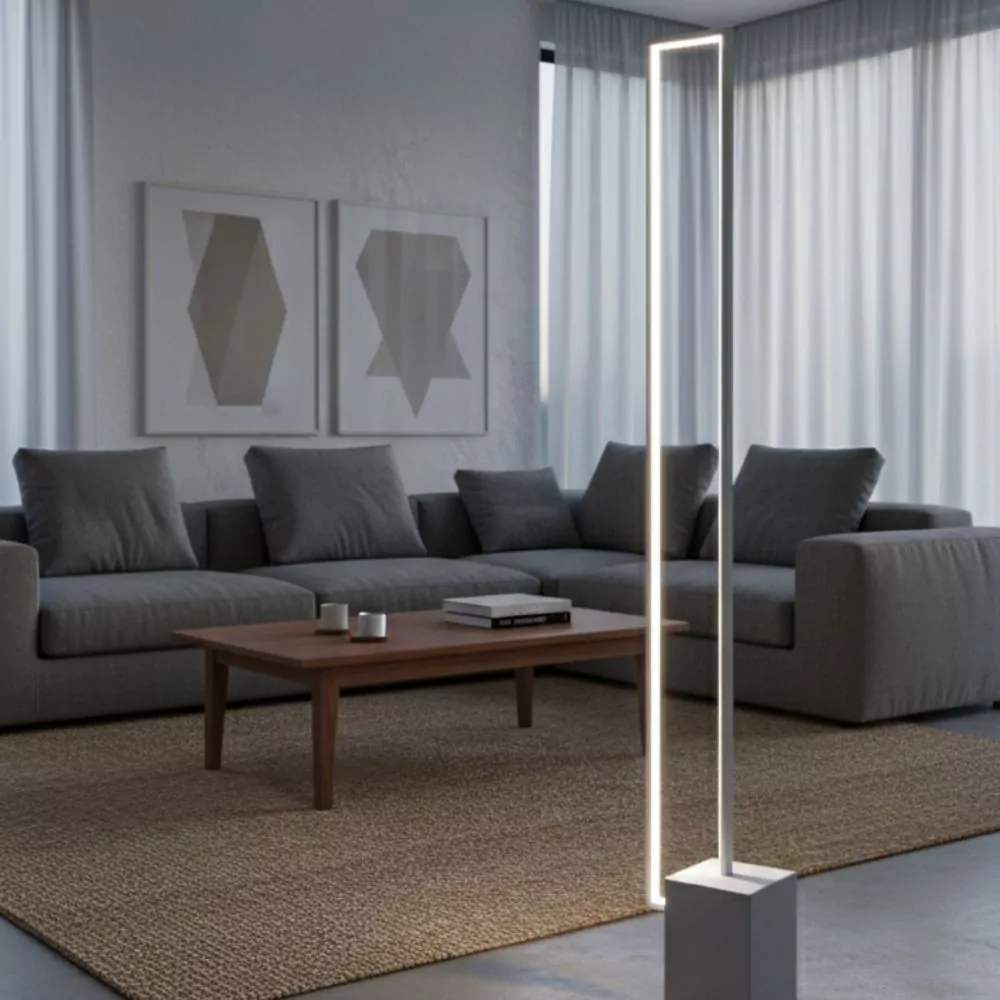 Lampadaire LED Quadra - Luminaire LED Design Géométrique