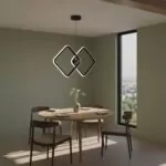 Suspension LED Quarina - Éclairage LED en forme losange