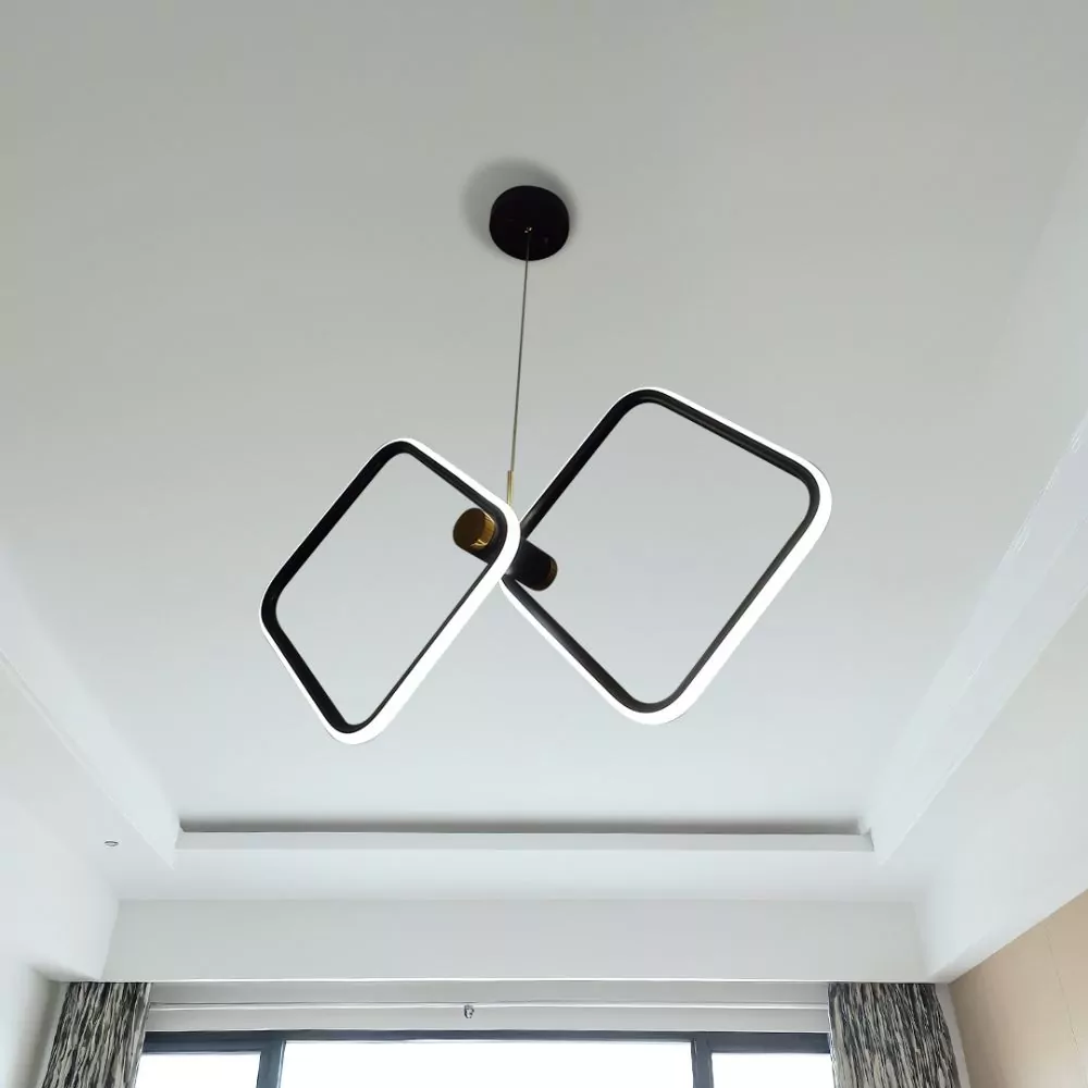 Suspension LED Quarina - Éclairage LED en forme losange