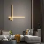 Applique Murale Takia - Luminaire LED Minimaliste en brass