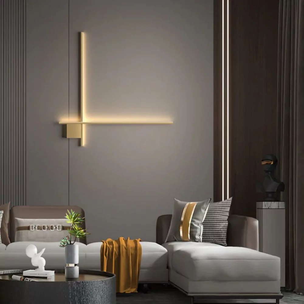 Applique Murale Takia - Luminaire LED Minimaliste en brass