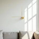 Applique Murale Takia - Luminaire LED Minimaliste en brass