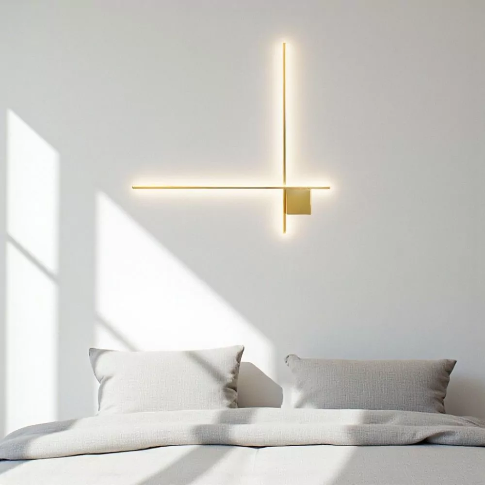 Applique Murale Takia - Luminaire LED Minimaliste en brass