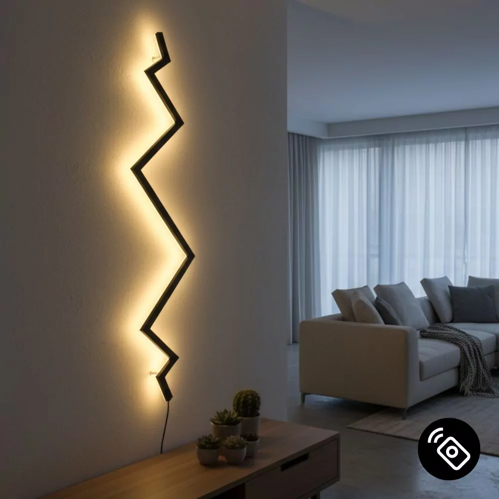 Applique Murale LED Thunder - Design Minimaliste en Eclair