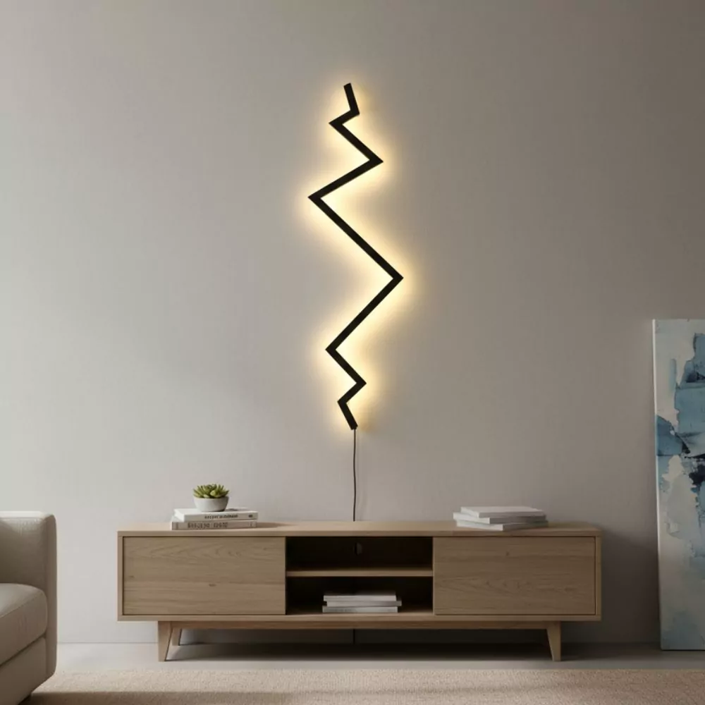 Applique Murale LED Thunder - Design Minimaliste en Eclair