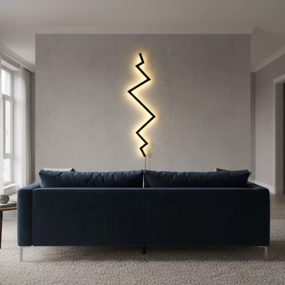 Applique Murale LED Thunder - Design Minimaliste en Eclair