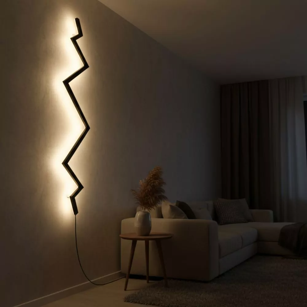 Applique Murale LED Thunder - Design Minimaliste en Eclair