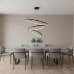 Suspension LED Waves - Design Moderne & Dimmable