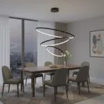 Suspension LED Waves - Design Moderne & Dimmable