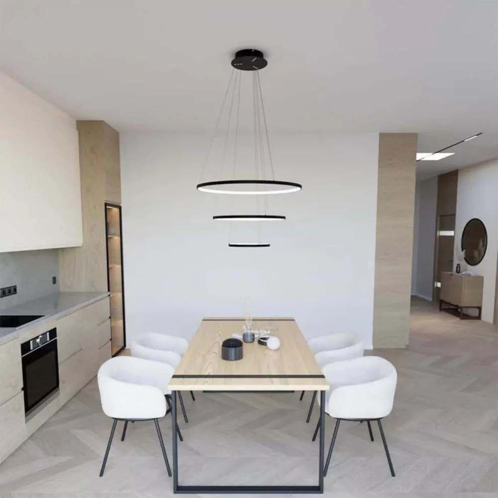 Suspension LED Waves - Design Moderne & Dimmable